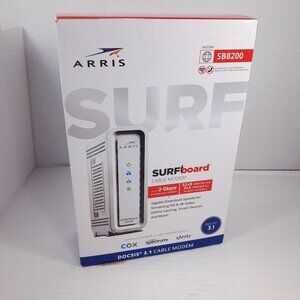 NEW ARRIS SURFboard‎ SB8200 DOCSIS 3.1 Multi‑Gig Cable Modem Cox Spectrum